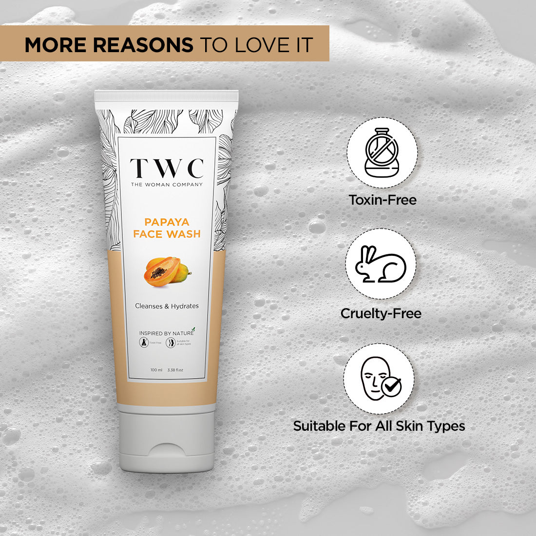 The Woman Company | Papaya Face Wash (100ml)