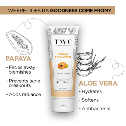 The Woman Company | Papaya Face Wash (100ml)