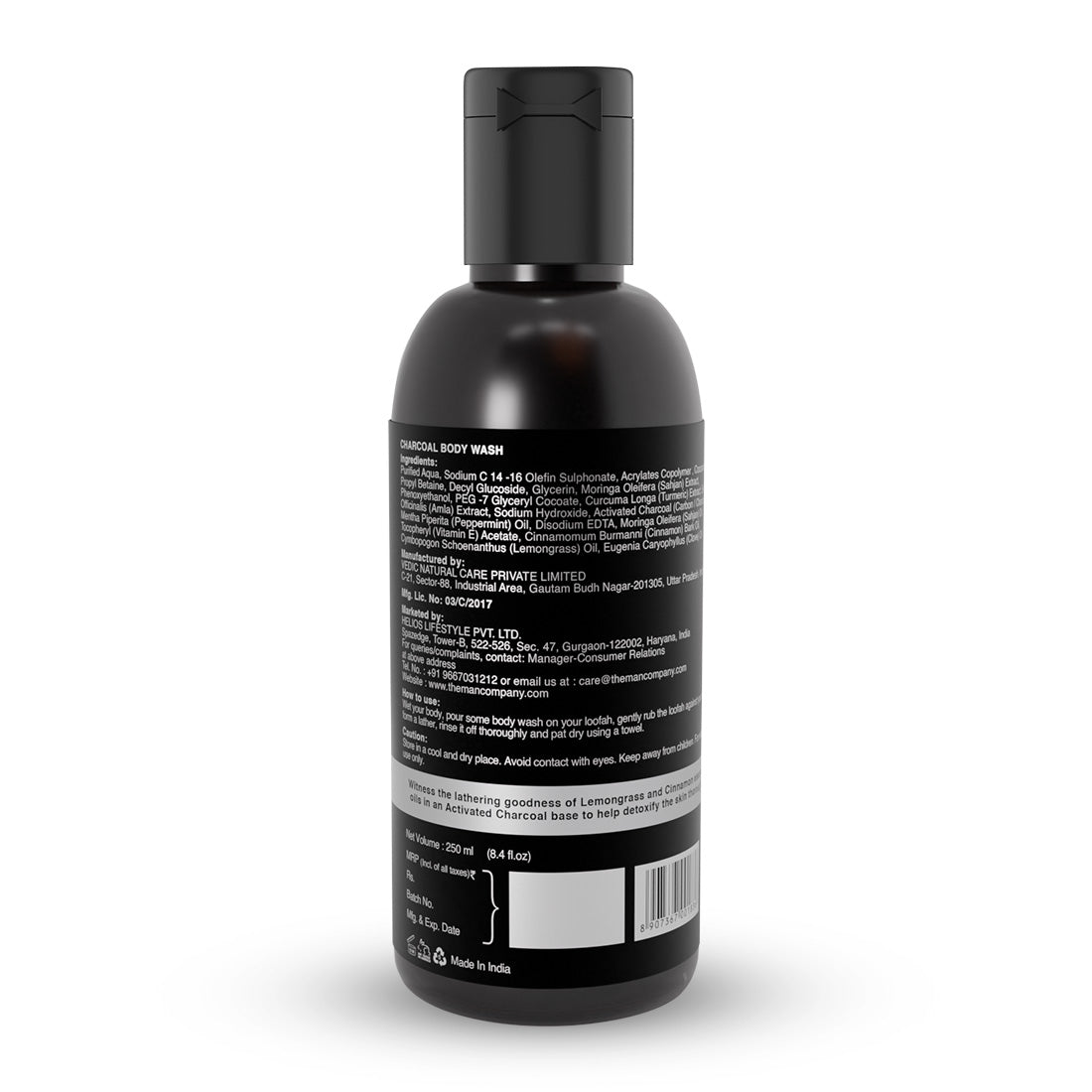 Charcoal Body Wash | Charcoal & Lemongrass