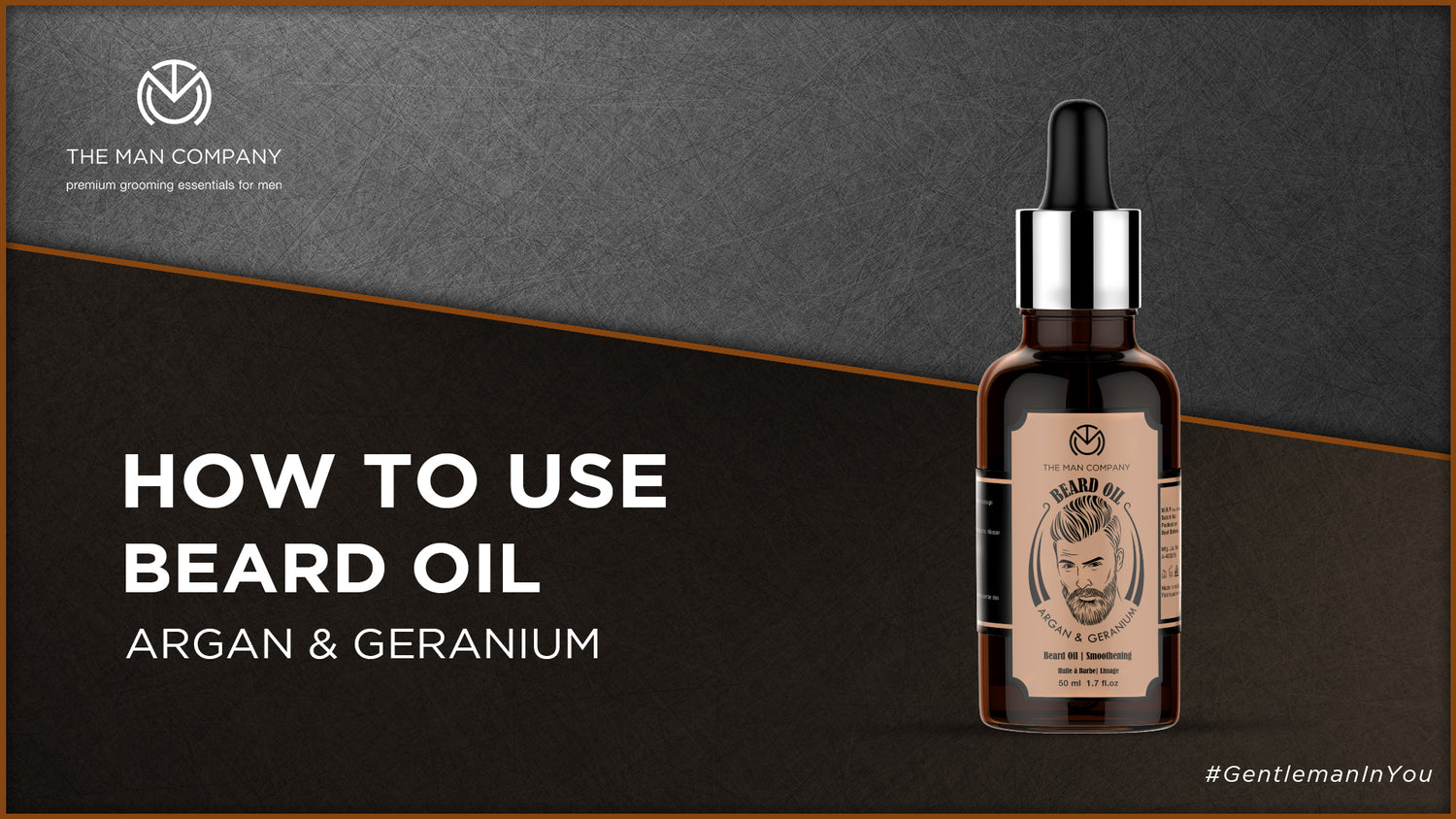 Beard Softener Oil Argan & Geranium The Man Company