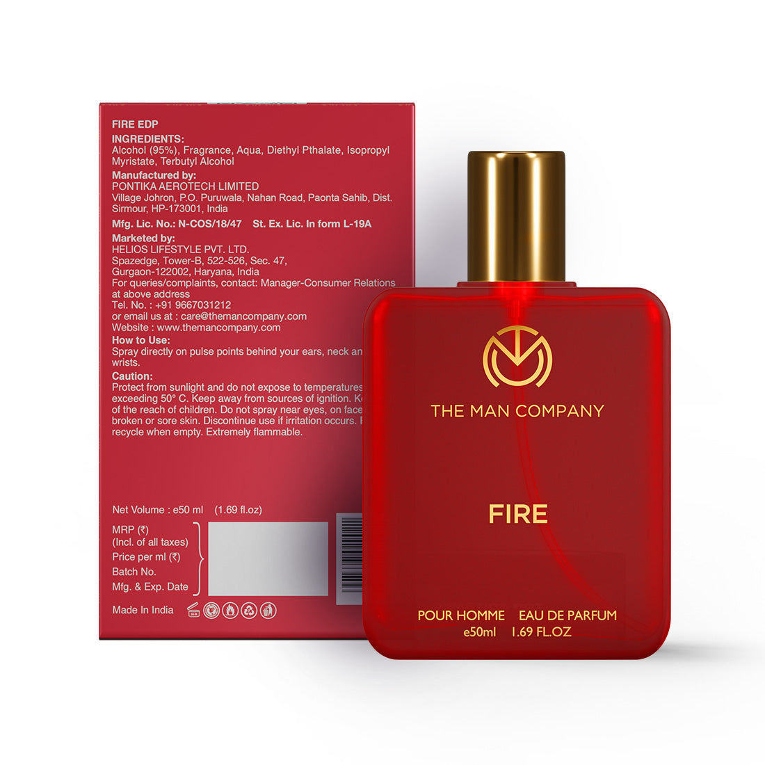 Eau De Parfum Fire The Man Company