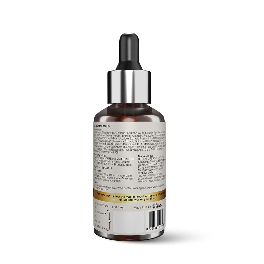 De-Tan Face Serum I Niacinamide & Turmeric