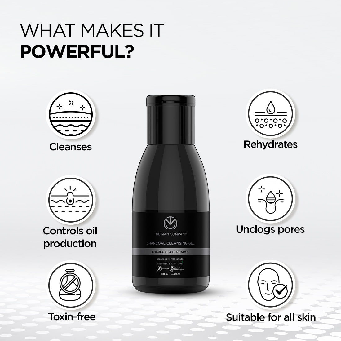 Charcoal Cleansing Gel | Charcoal & Bergamot