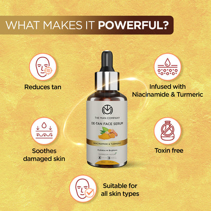 De-Tan Face Serum I Niacinamide & Turmeric