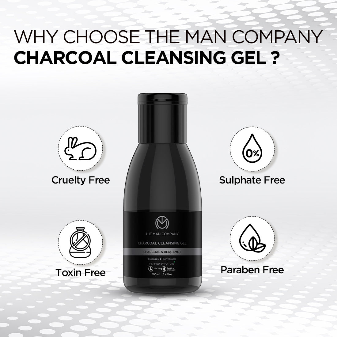 Charcoal Cleansing Gel | Charcoal & Bergamot