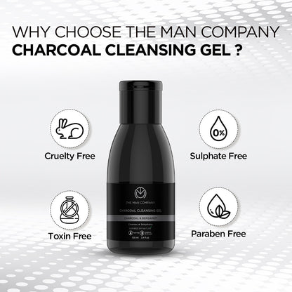 Charcoal Cleansing Gel | Charcoal & Bergamot