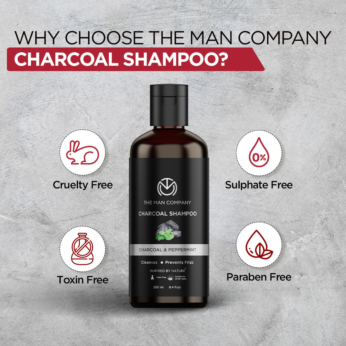 Charcoal Shampoo | Charcoal & Peppermint