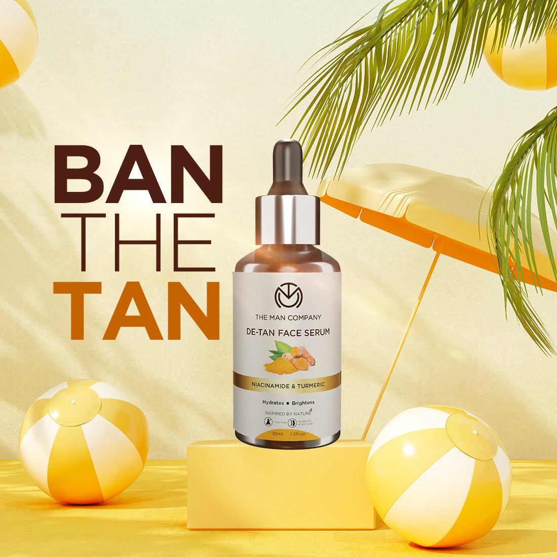 De-Tan Face Serum I Niacinamide & Turmeric