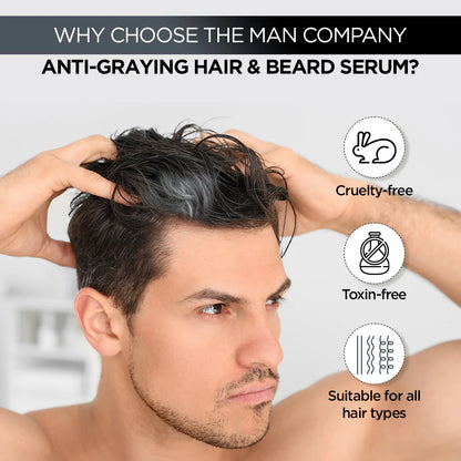 Anti-Graying Hair & Beard Serum | Arcolys & Bhringraj
