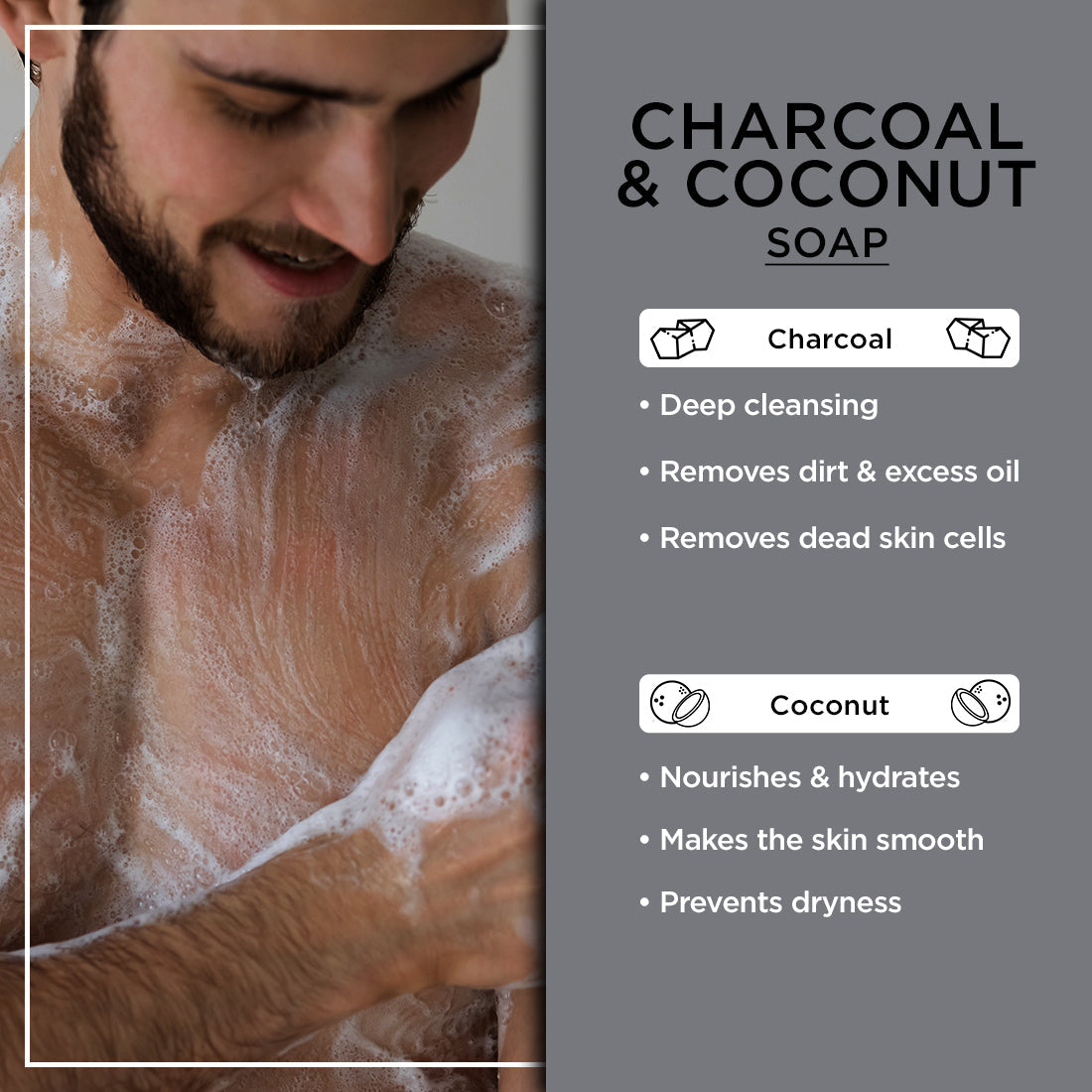 Charcoal Soap | Charcoal & Coconut