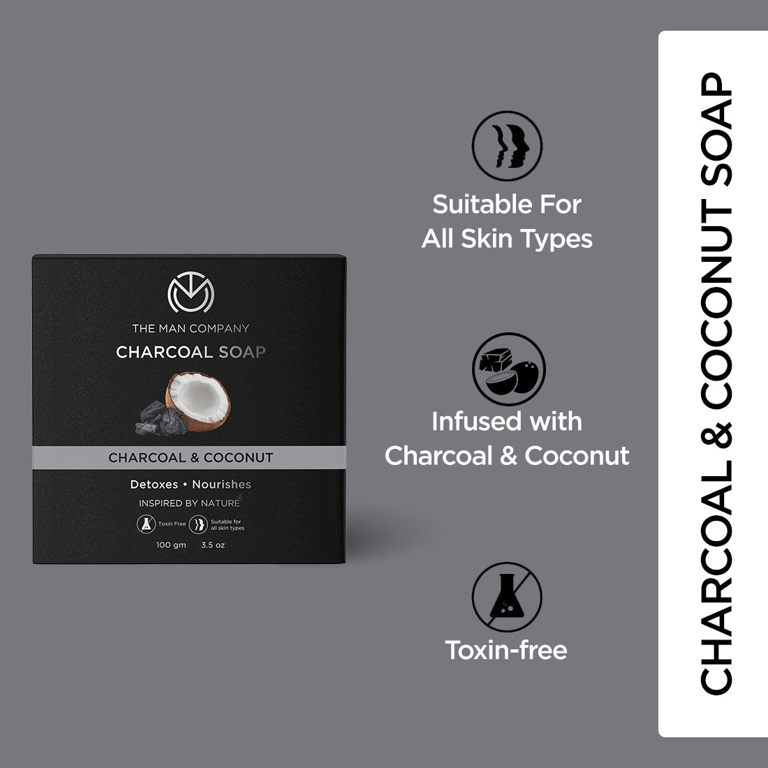 Charcoal Soap | Charcoal & Coconut