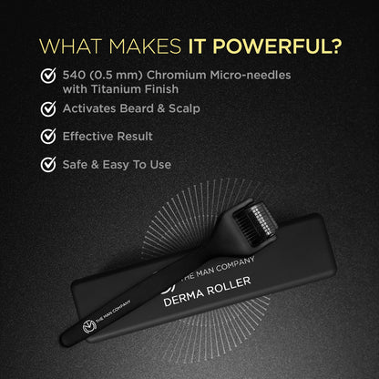 What makes it powerful? 540 (0.5mm) Chromium Micro-needles with Titanium Finish. Activates Beard & Scalp. Effective Result. Safe & Easy to Use.