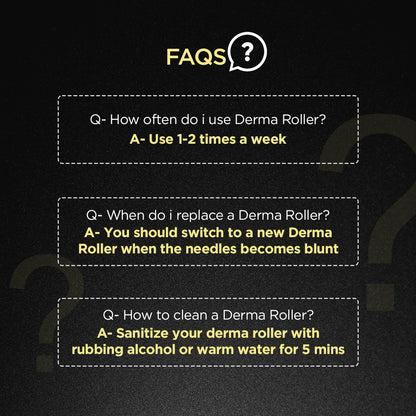 FAQS. Q: Will this product help with hair fall?  A: No, the Derma Roller majorly focuses on increasing hair growth in both your scalp and beard regions.  Q: Will this relieve patchiness?  A: Yes, the tool is an effective solution to treat patchy zones on your scalp and beard regions. Make sure you use it regularly, but gently.  Q: Will it prick my scalp & skin?  A: Yes, the needles present on the roller will prick you a little, but it is a good prick that boosts hair growth. But do not forget to be gentle!