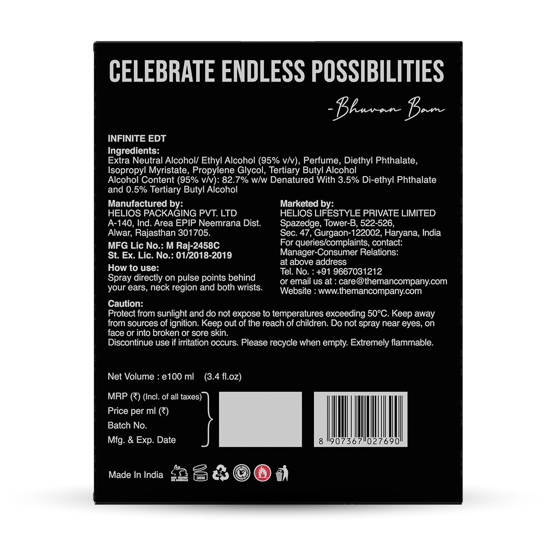 Eau De Toilette | Infinite (100ml)