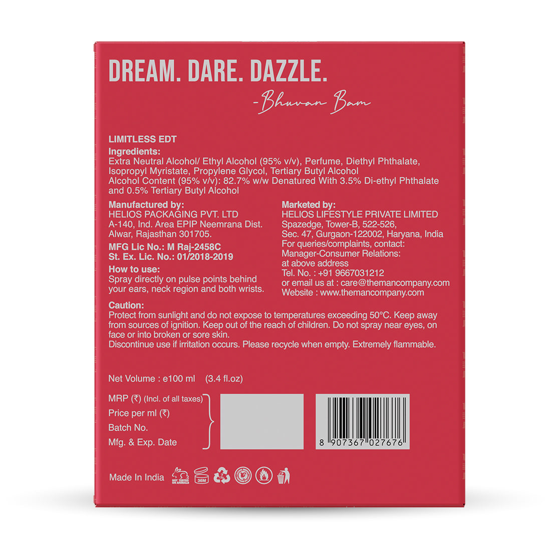 Eau De Toilette | Limitless (100ml)