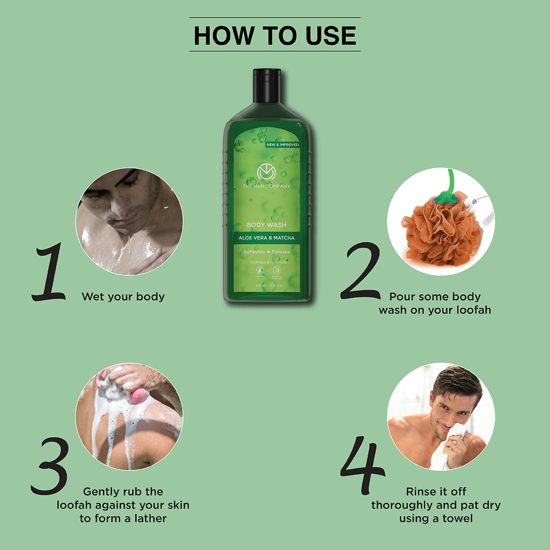 Body Wash | Aloe Vera & Matcha (200ml)