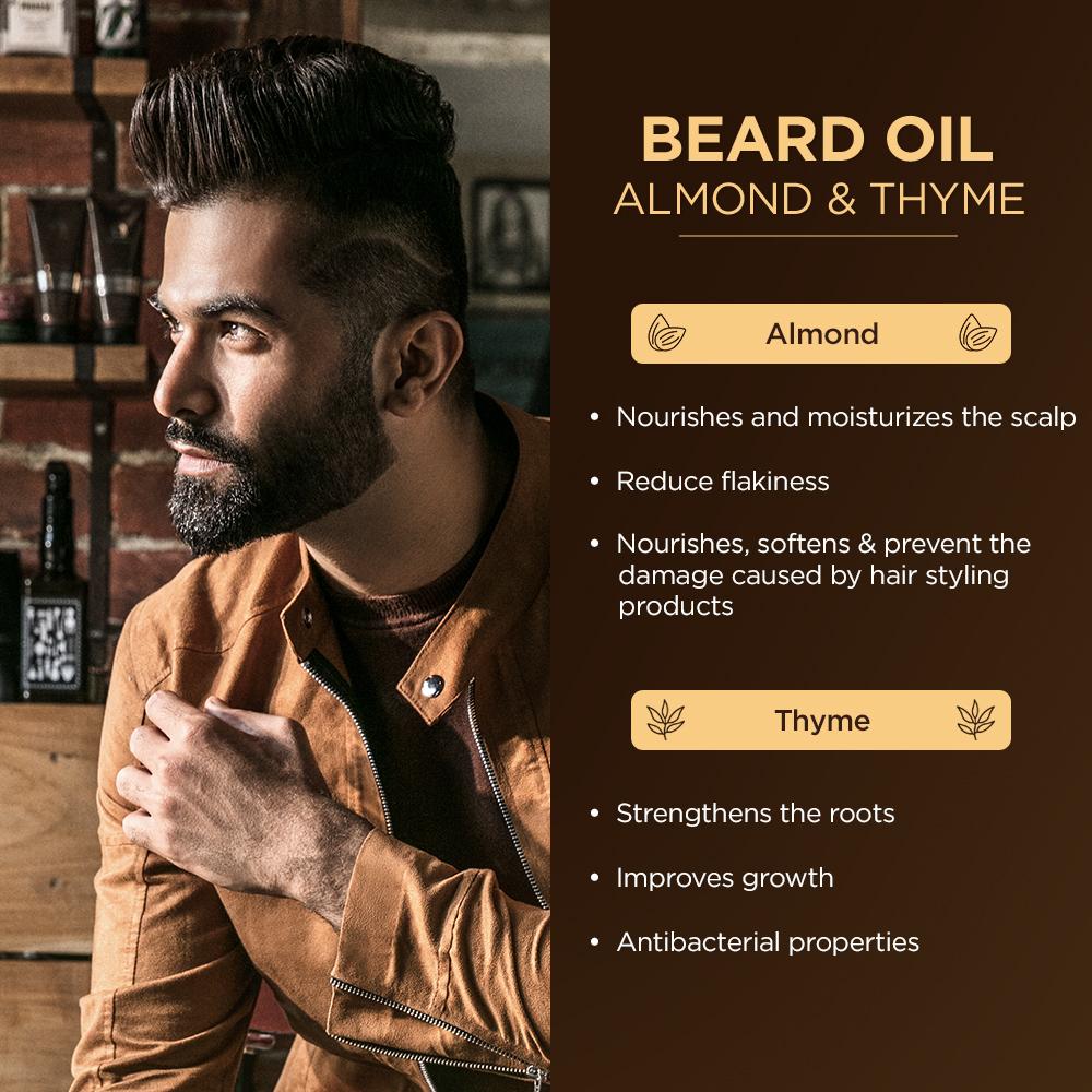 Beard oil. Promotes growth. Deep conditioning. Nourishment. 100% natural.